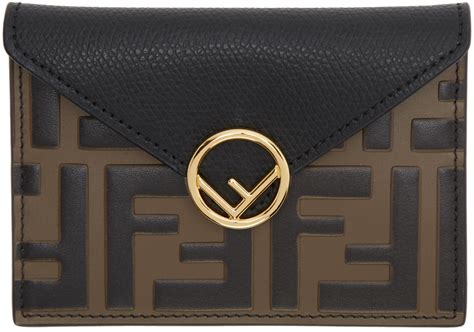 black & brown forever fendi envelope pouch|means black or dark.